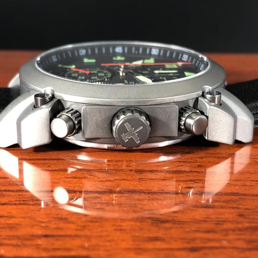 A-10 Thunderbolt Tribute - Gunmetal Finish, Leather Band