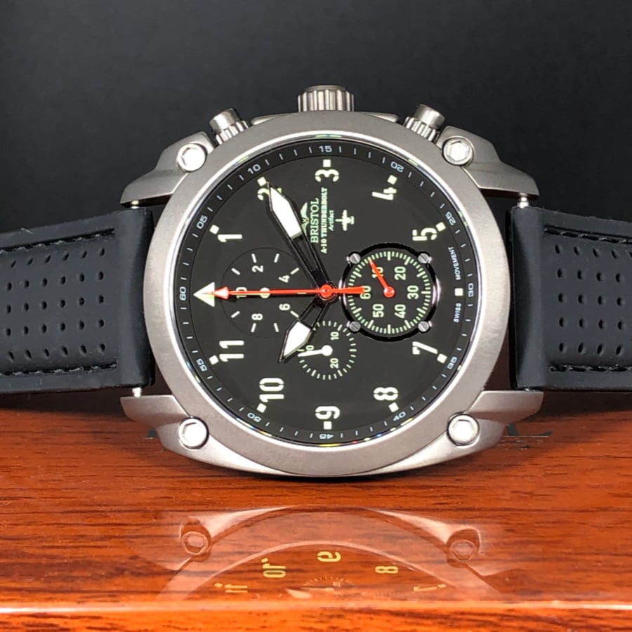 A-10 Thunderbolt Tribute - Gunmetal Finish, Silicone Band