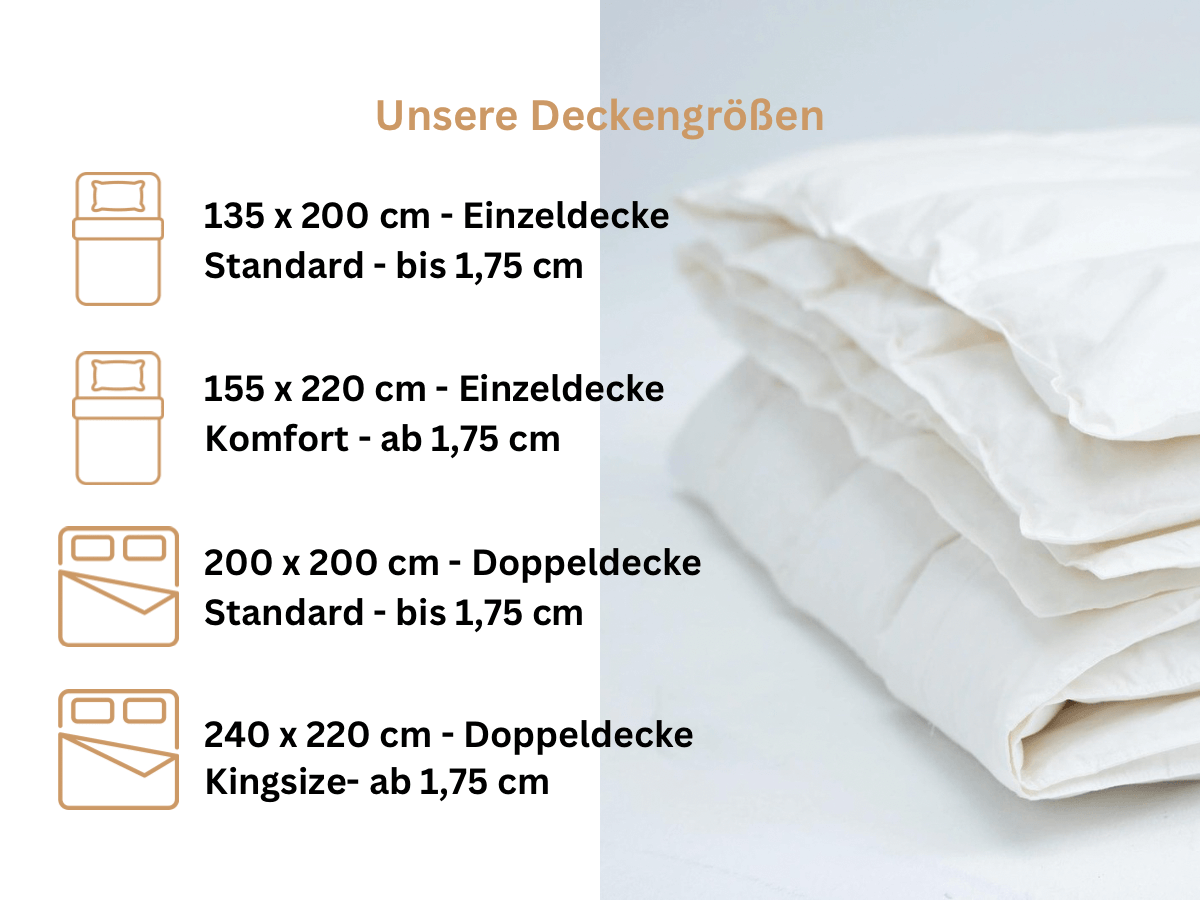 Premium Daunendecke