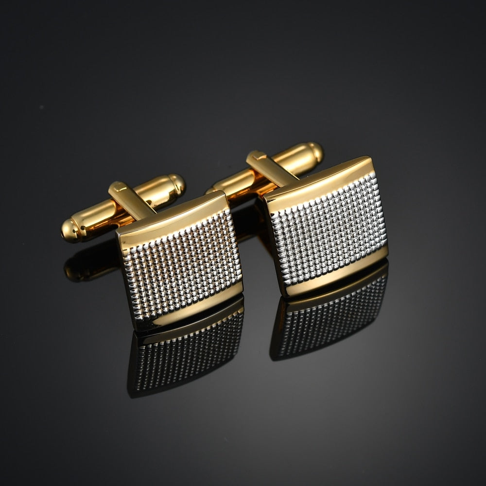 Light Luxury Shirt Cufflinks Men&#39;s Cuffs Nail French Gold Buttons Custom Wedding Dress Bridegroom Suit Sleeve Male Jewelry Gift