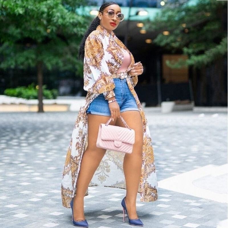 African Dresses for Women Spring Autumn 2020 Long Shirt Dress Dashiki Maxi Dresses Elegant Long Sleeve arabic Vestidos