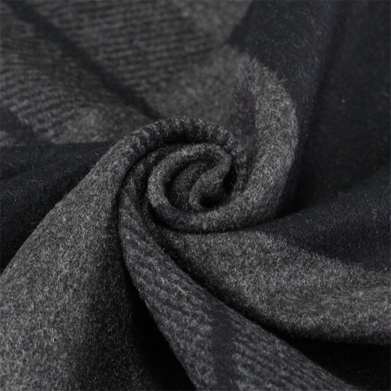 RUNMEIFA 2022 Classic Autumn &amp; Winter Warm Plaid Man Scarf Cashmere Wool Panama Soft Striped Long Scarf High Quality 40 Colors