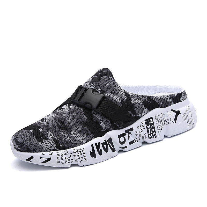 Large Size Men Slippers High Quality Summer Breathable Outdoor Mens Half Slippers Camo Fashion Trend Shoes Sport Sandals Male