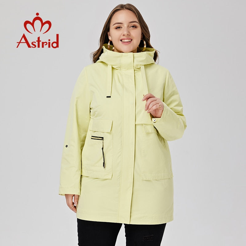 Women&#39;s Trench Coat Long Overcoat Big Pockets Casual Windbreaker Jacket Women Clothes Plus Size Spring 2023 New In Outerwears