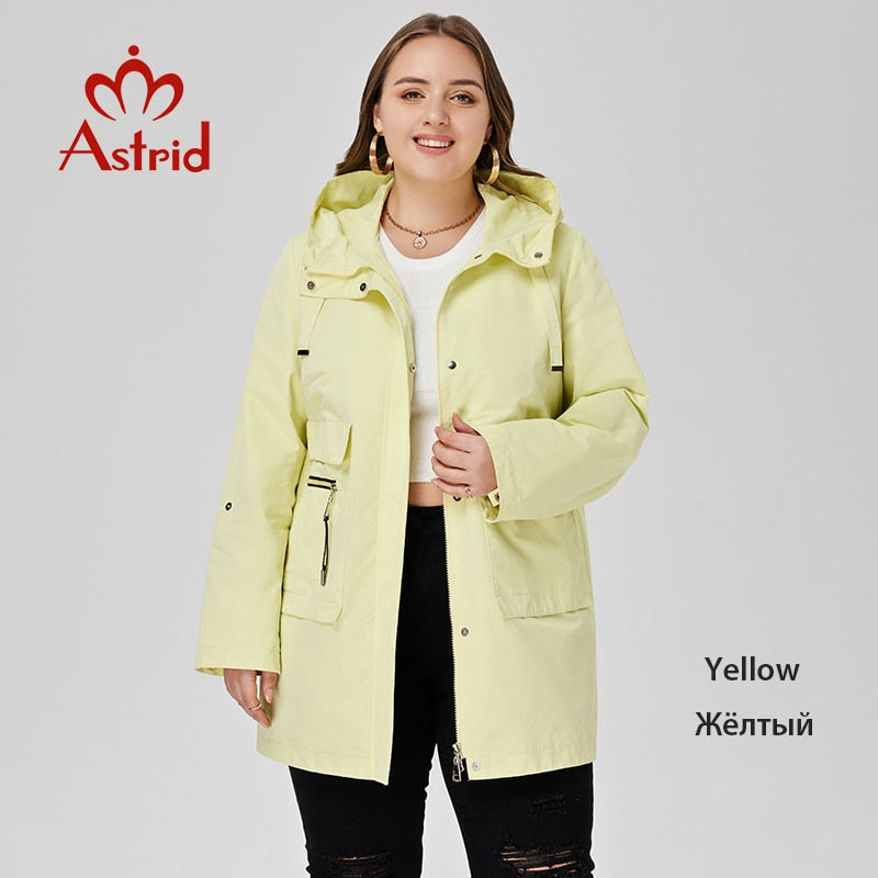 Women&#39;s Trench Coat Long Overcoat Big Pockets Casual Windbreaker Jacket Women Clothes Plus Size Spring 2023 New In Outerwears