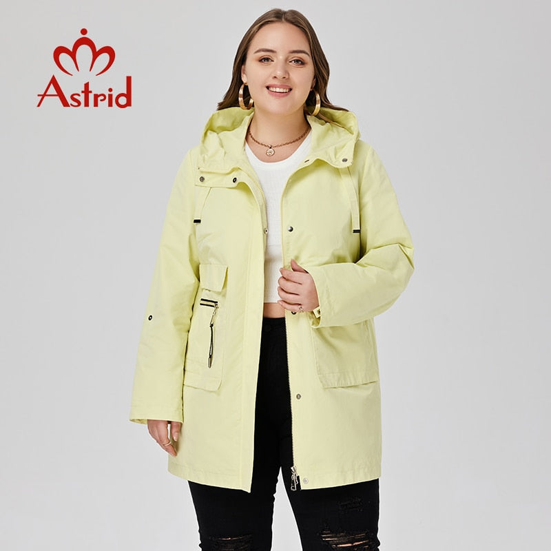 Women&#39;s Trench Coat Long Overcoat Big Pockets Casual Windbreaker Jacket Women Clothes Plus Size Spring 2023 New In Outerwears