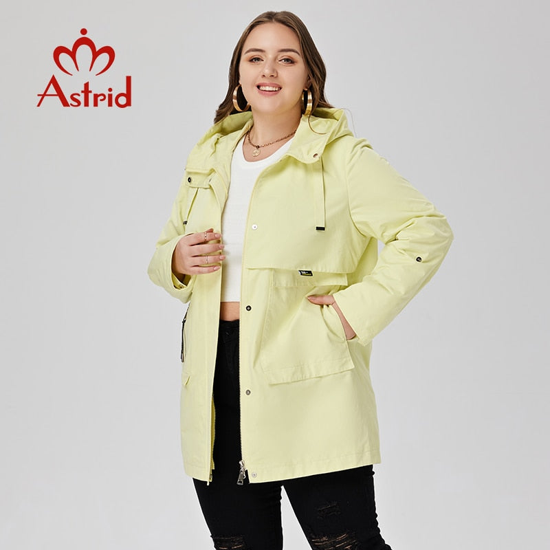 Women&#39;s Trench Coat Long Overcoat Big Pockets Casual Windbreaker Jacket Women Clothes Plus Size Spring 2023 New In Outerwears